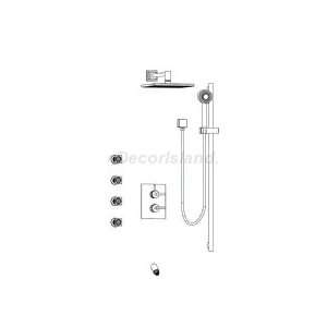  Aqua Brass Shower Kit W/ Lever Handle KIT9107590bn Brushed 