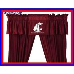   State WSU Cougars LR Window Treatment Valance Only