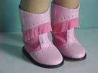 Must Have AWESOME 2 TONE PINK COWGIRL BOOTS with Fringe fits 