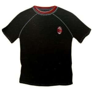    A.C. Milan Black T Shirt   Childrens 7/8yrs