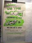 vintage calendar 1969 and 1997 man on the moon printed