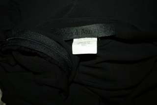YIGAL AZROUEL Black Sheer Below Knee Pencil Skirt Sz 1  