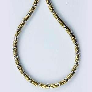 NEXUS ITALY Gold Plated.925 Sterling Silver 040 Gauge Snake Chain 18 