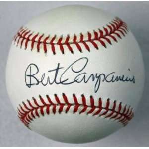  Bert Campaneris Autographed Baseball   As Oml Jsa 