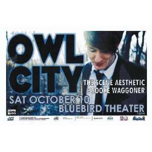 Owl City Concert Handbill Poster Denver CO