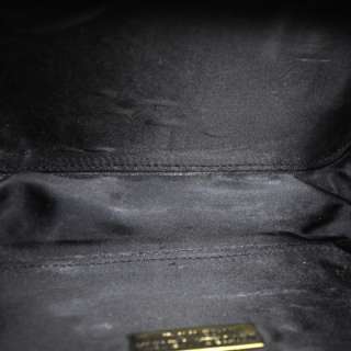 BOTTEGA VENETA Vintage Crocodile Box Clutch Bag Black  
