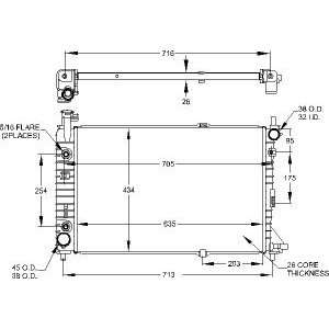  Visteon 9392 Radiator Automotive