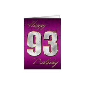  Bling Happy Birthday   93rd Card Toys & Games