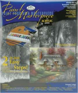   Paint Your Own Masterpiece Kit 11X14 Romantic Cottage by Royal Brush
