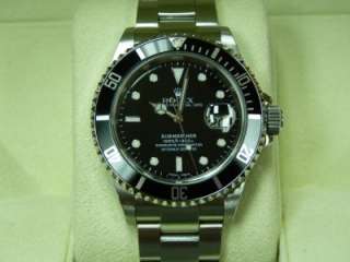 Rolex Submariner B/Dial 16610T Sir#D S/S Box / Papers  