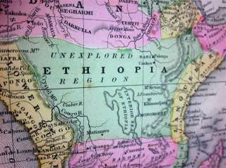 1860 CIVIL WAR,MITCHELLS ATLAS,TEXAS,MEXICO,WEST INDIES,NORTH SOUTH 