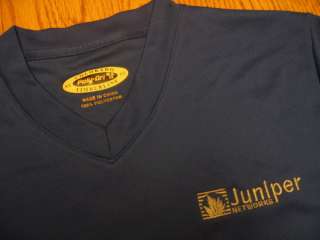 Great new Blue or Black, Size XS, SM, or XL Juniper Networks logo tech 