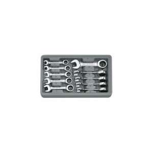  GEARWRENCH 9520 Ratcheting Wrench Set,Stubby,Metric,10Pc 
