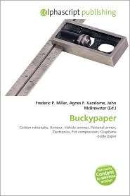 Buckypaper, (6131670277), Frederic P. Miller, Textbooks   Barnes 