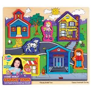  Shure Chunky World Town Puzzle Toys & Games