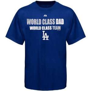 Majestic L.A. Dodgers Royal Blue World Class Dad T shirt  
