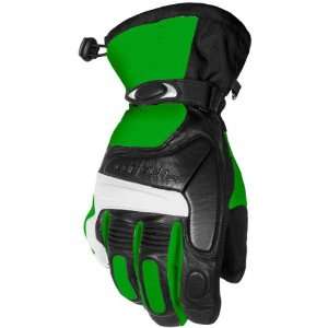 Tourmaster Cortech Blitz Mens Snowcross Gloves Green/Black Extra Large 