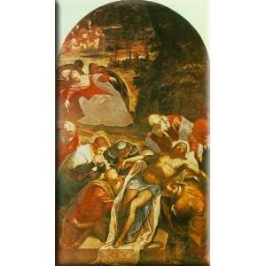  Entombment 9x16 Streched Canvas Art by Tintoretto, Jacopo 