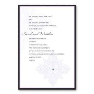  Bijou Layered Invitation with Crystal by Checkerboard 
