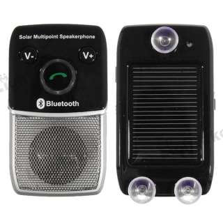 Solar Power Bluetooth Multipoint Speakerphone Car Kit  