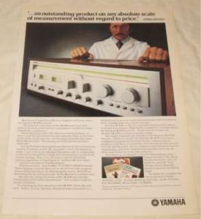 Yamaha CR 840 Vintage Stereo Receiver PRINT AD 1980  