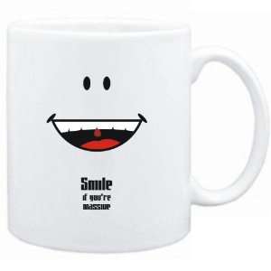  Mug White  Smile if youre massive  Adjetives Sports 