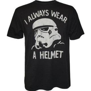 Star Wars Stormtrooper I Always Wear a Helmet Mens T Shirt by Junk 