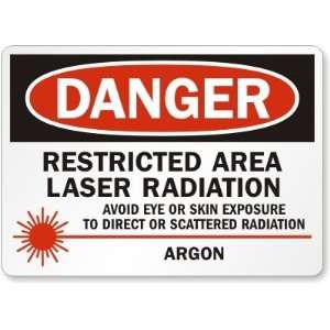 Danger Restricted Area Laser Radiation Avoid Eye Or Skin Exposure To 