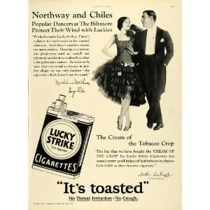   Performers Lucky Strike Cigarettes   Original Print Ad