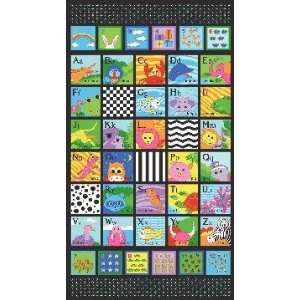  Baby Geniuses Grow Up Panel Black Fabric By The Each Arts 