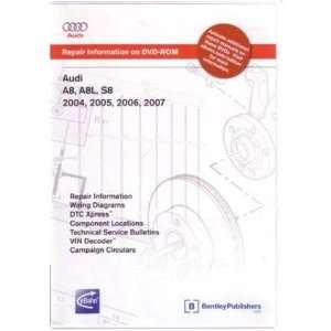  2004 2006 2007 AUDI A8 A8L S8 Service Repair Manual DVD 