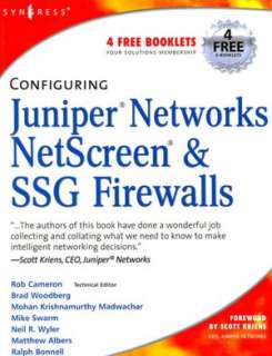   NetScreen & SSG Firewalls by Rob Cameron, Elsevier Science  Paperback