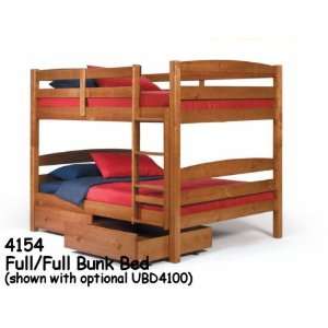  Woodcrest Arched Full or Full Bunk Bed 4154