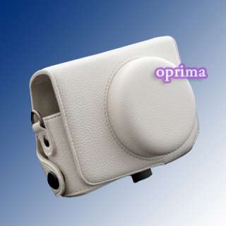 Leather case bag for OM Olympus XZ 1 XZ1 Camera White  