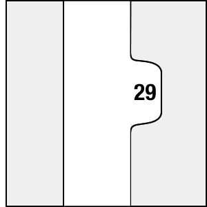  Legal Closing Set Dividers Individual Numerical Tabs (29 