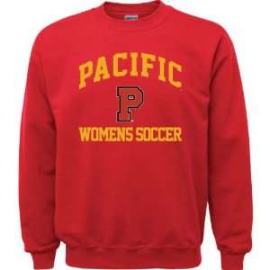  Pacific Boxers Red Womens Soccer Arch Crewneck Sweatshirt 