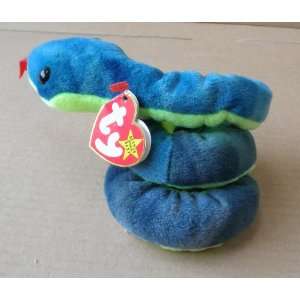  TY Beanie Babies Hissy the Snake Stuffed Animal Plush Toy 