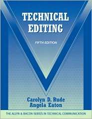 Technical Editing, (0205786715), Carolyn D. Rude, Textbooks   Barnes 