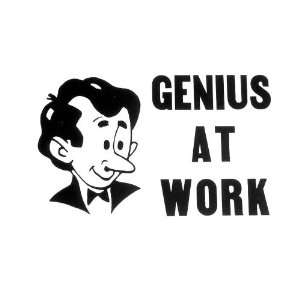  Genius/Jerk At Work Sign Toys & Games