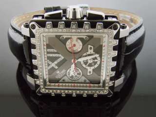Men Icetime 45mm Square 1.00Ct Full Case Diamonds Watch  