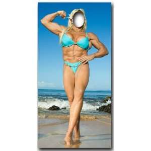 Muscle Woman Stand In   Stand In Lifesize Cardboard Cutout 