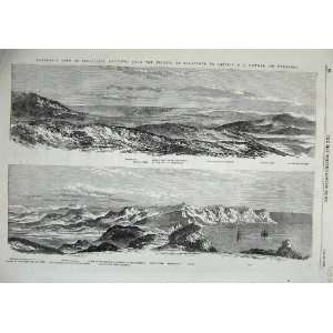   1855 Sebastopol Castle Inkerman Mountains Ships Camp