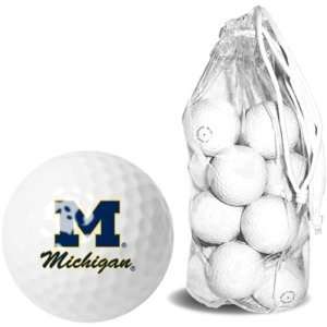  Michigan Wolverines 15 Golf Ball Clear Pack Sports 