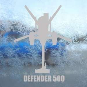  DEFENDER 500 Gray Decal Military Soldier Window Gray 