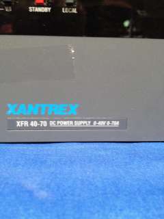 XANTREX XFR 40 70 DC POWER SUPPLY 0  40V 70A CALIBRATED  
