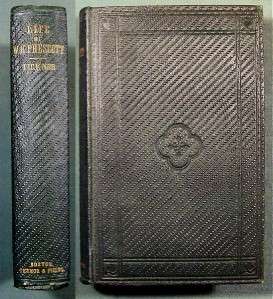 1864 1st Ed LIFE OF PRESCOTT Ticknor Green Cloth Boards  