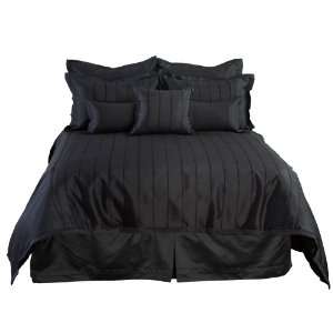  Veratex Braxton Queen Comforter Set, Black