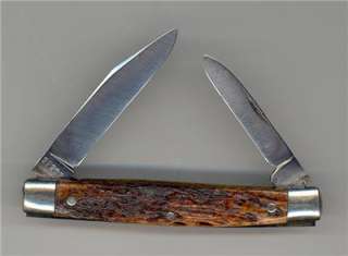 Old Cattaraugus Bone Handle Pocket Knife  