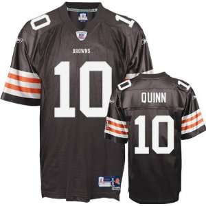 Brady Quinn #10 Cleveland Browns Replica NFL Jersey Brown Size 54 (XXL 