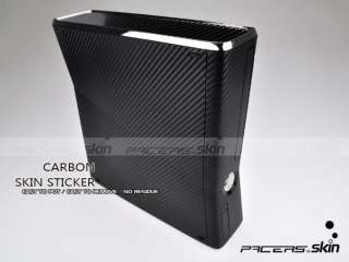 New Carbon Fibre Skin Cover Protector For Xbox 360 Slim  